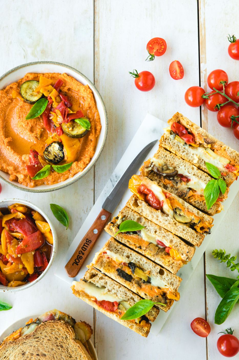 Croque au houmous Sud and Sol