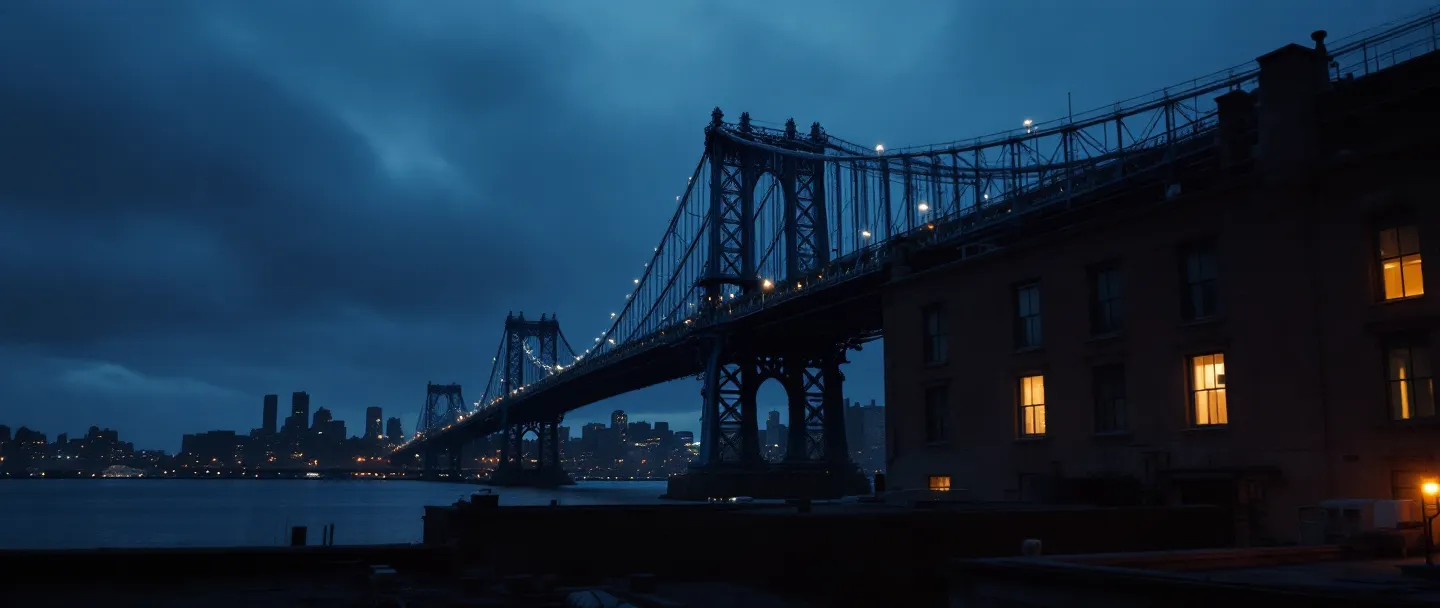 The Queensboro Bridge and the Long Island City skyline at dawn