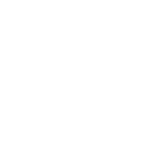 White pixelated letter X on black background.