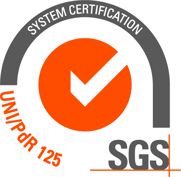 Logo SGS, certificazione UNI/PdR 125