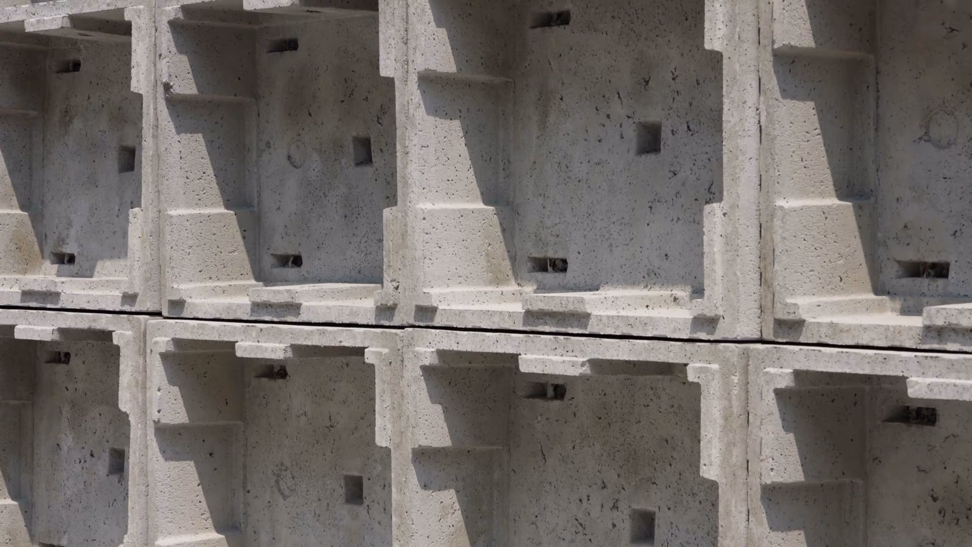 Cunicoli prefabbricati in calcestruzzo sovrapposti