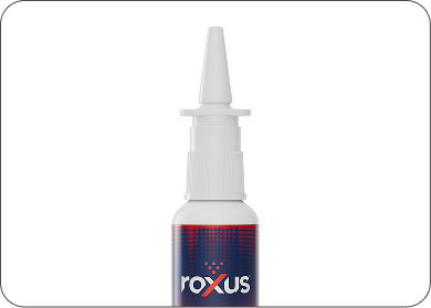 The ROXUS® nasal spray bottle