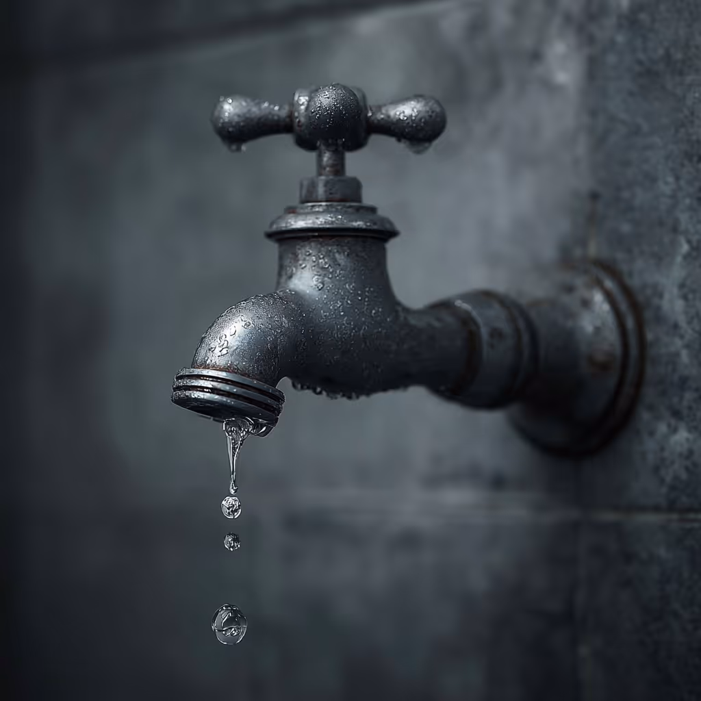 Image of a dripping faucet