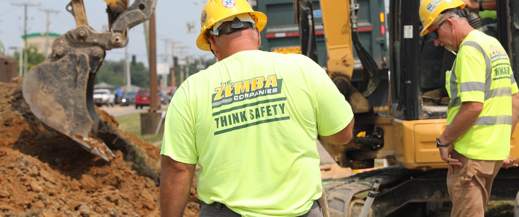 A Zemba Companies crew on site in full safety gear