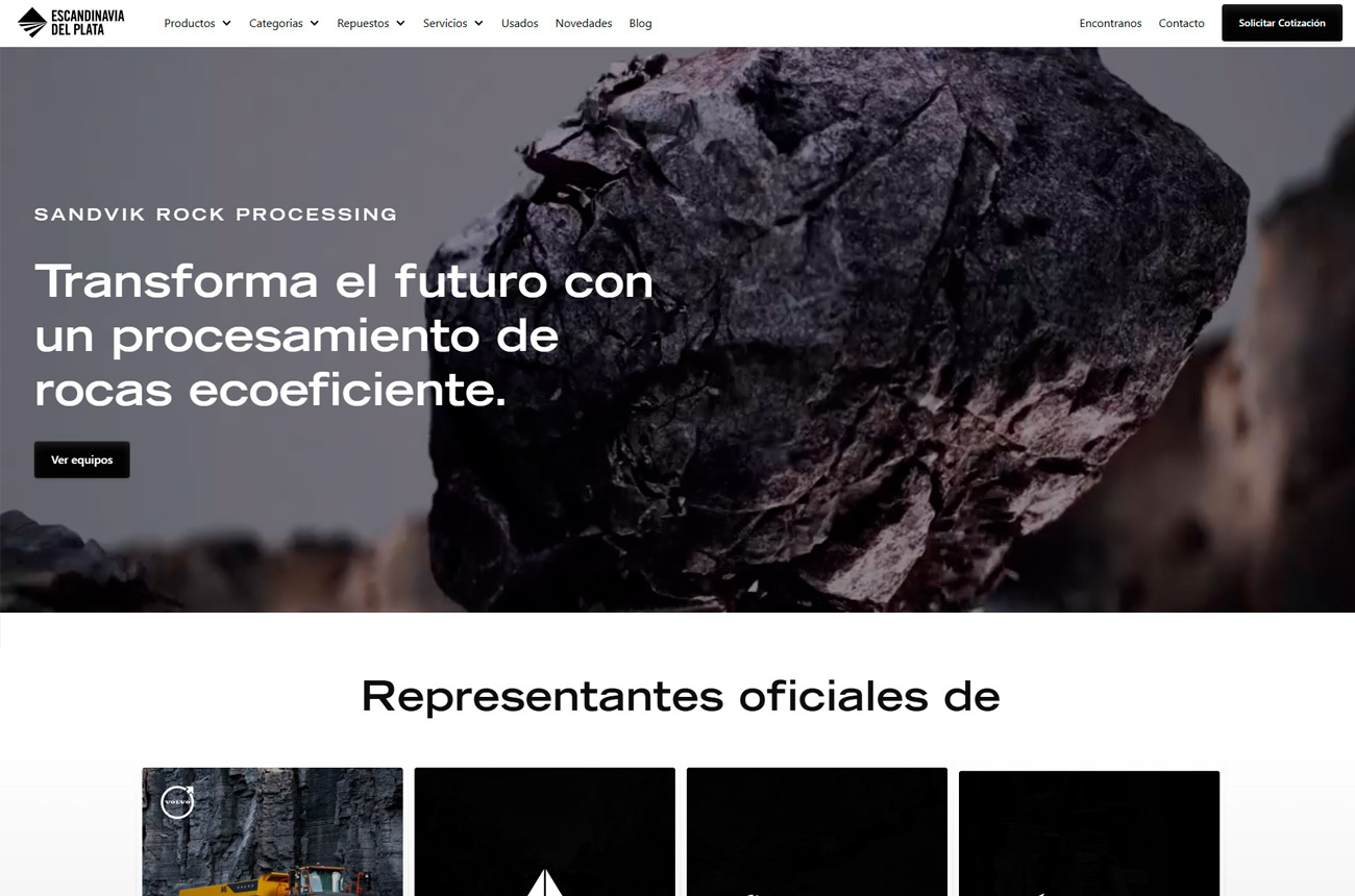 Website Institucional Escandinavia del Plata