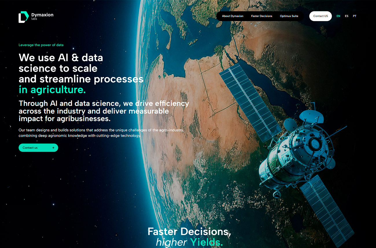 Landing Page for Dymaxion