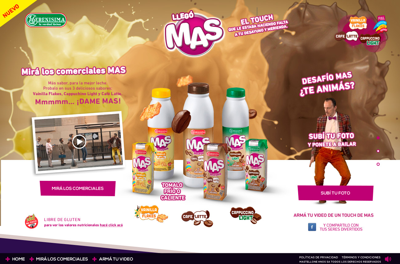 Website Leche Mas
