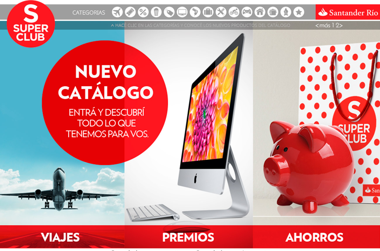 Website Santander Rio Superclub