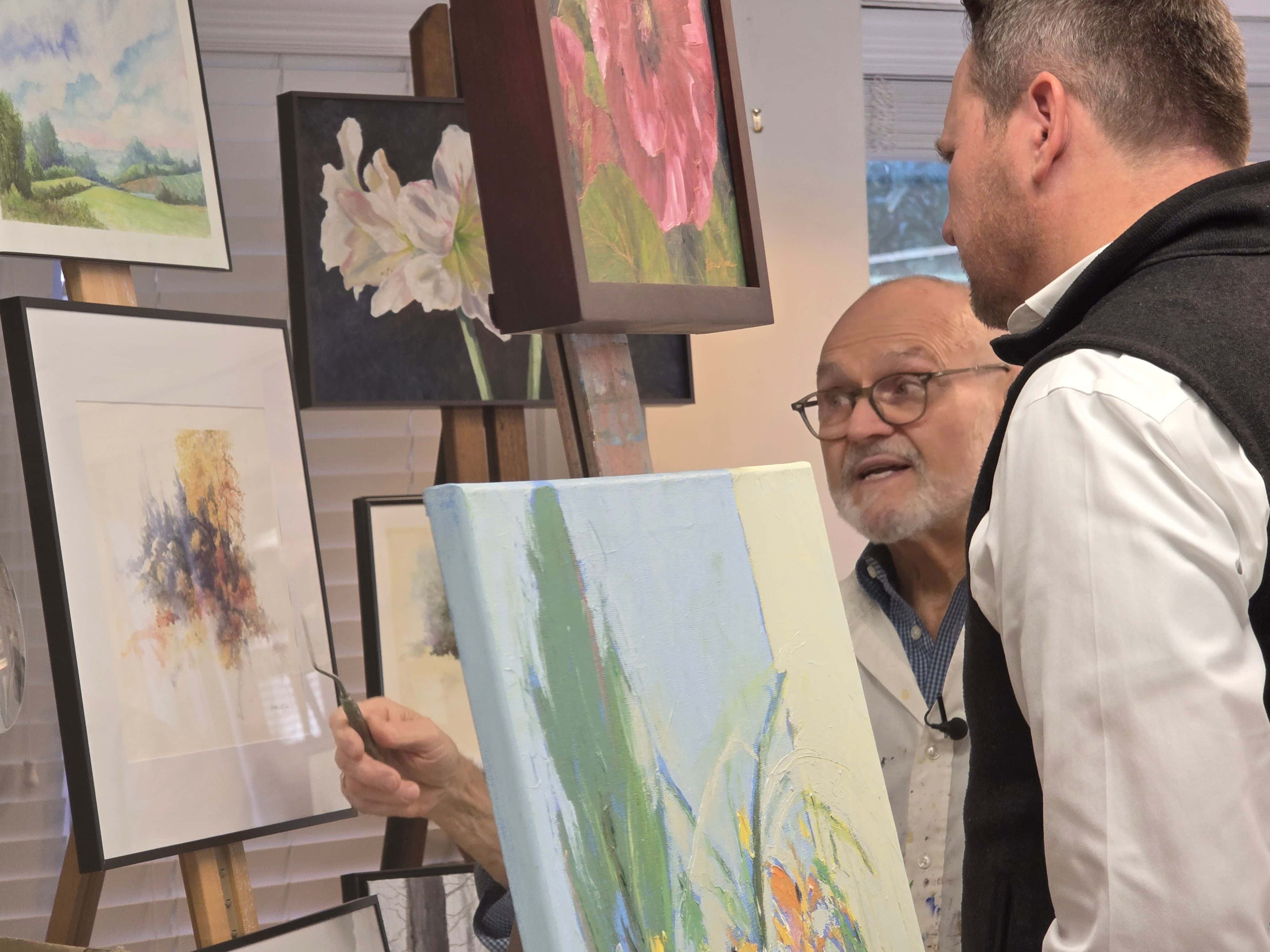 Resident Inspires Passion for Art at Arbor Acres
