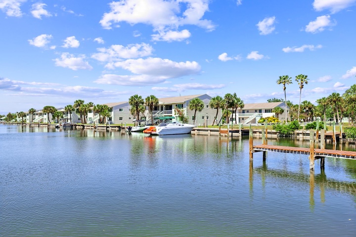 waterfront with dock