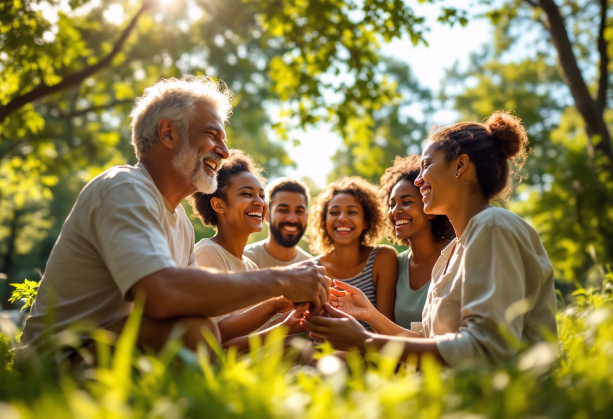 image of group of volunteers helping in a community