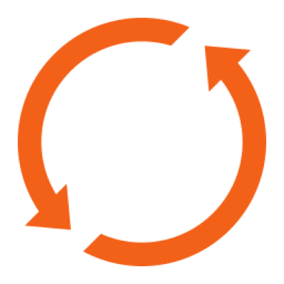Purple hand icon with index finger touching a central circle connected to two outer circles.