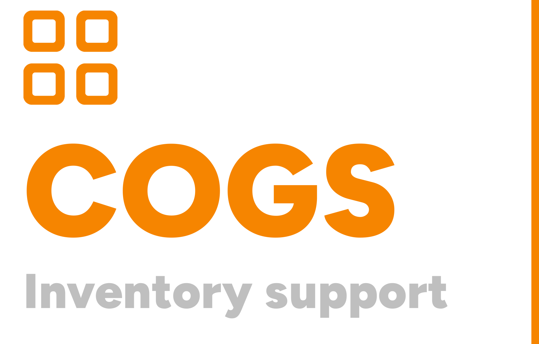 Cost of Goods Sold, Inventory Support Graphic