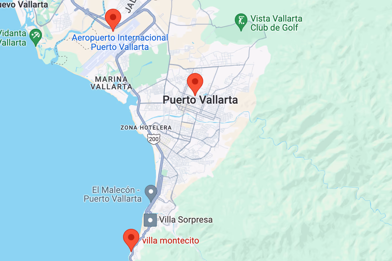 Ubicación de Villa Montecito en el mapa
