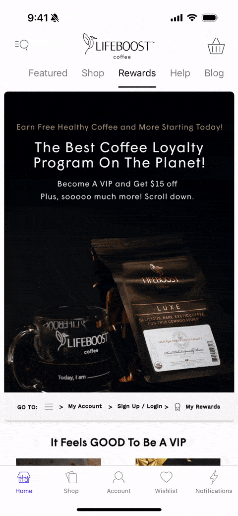 Lifeboost Coffee: Loyalty Program 