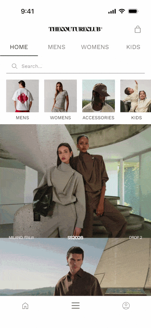 Couture Club: App Design