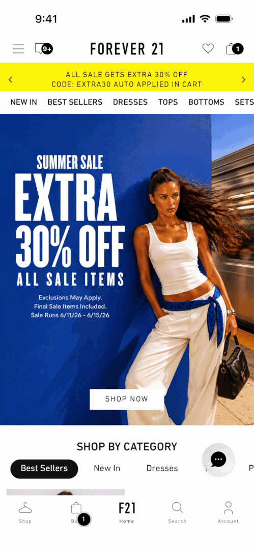 Forever 21: Shop By Category