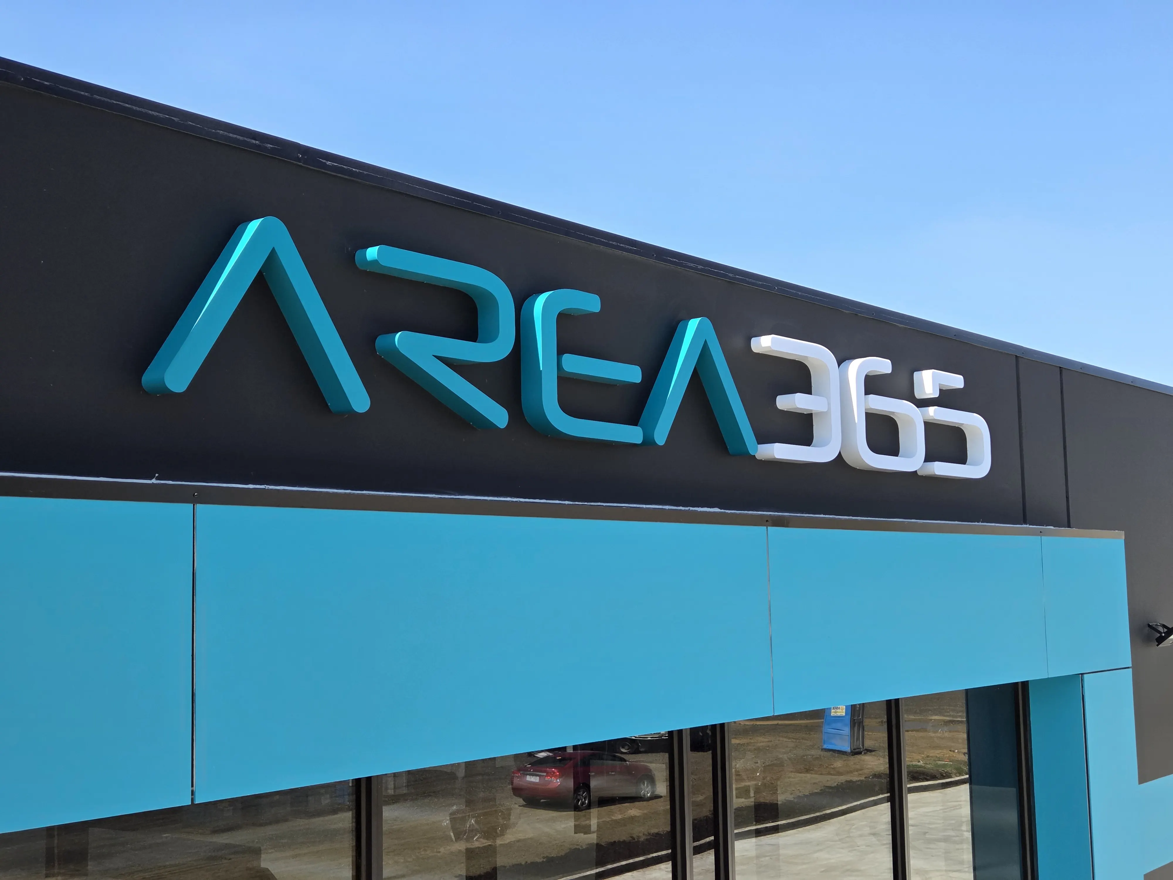 3d signage on the front of a factory reading Area 365 in Traralgon by MC Grafix and Signs Drouin
