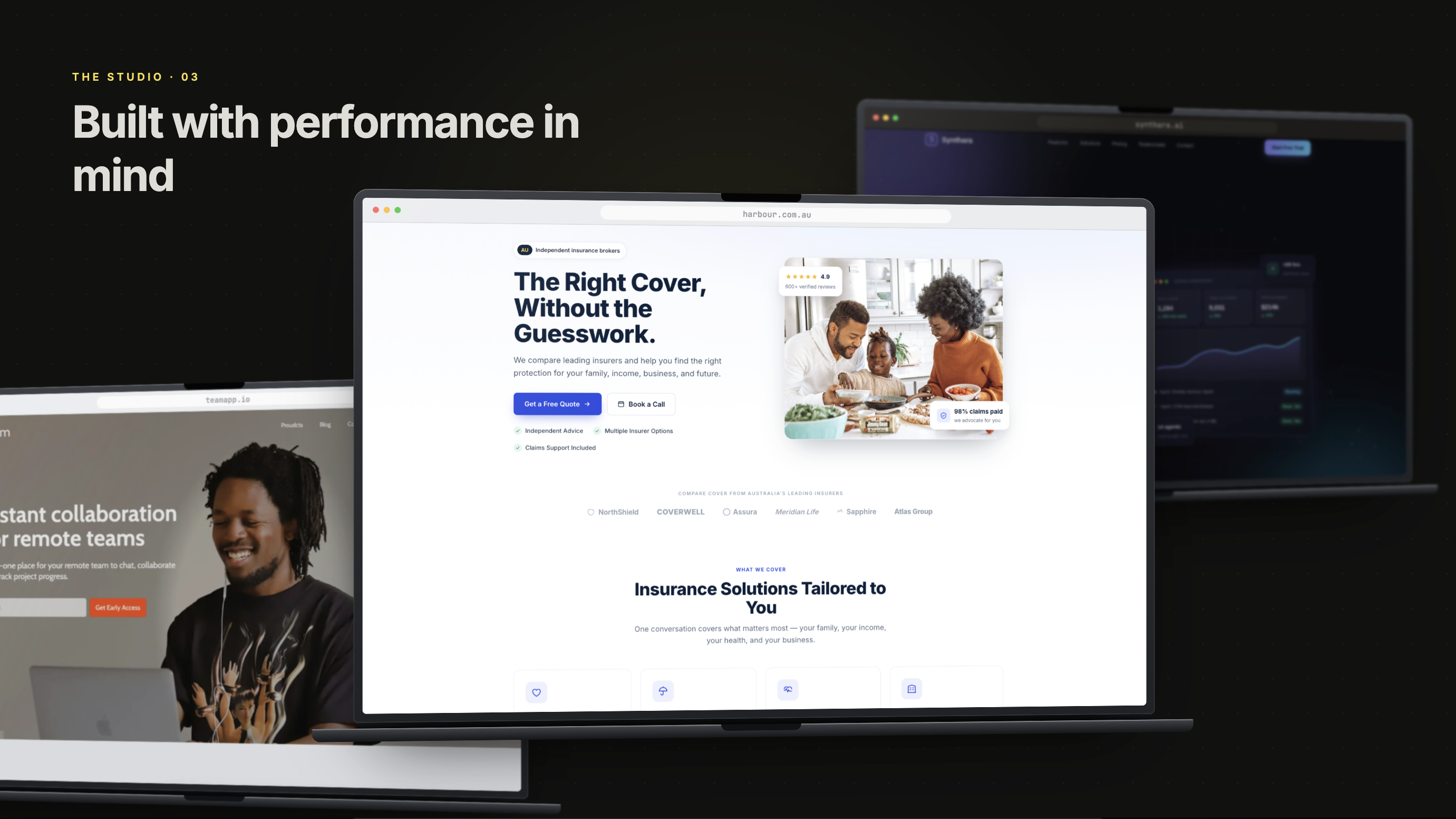 Harbour Insurance authority site — trust-first insurance broker website cover