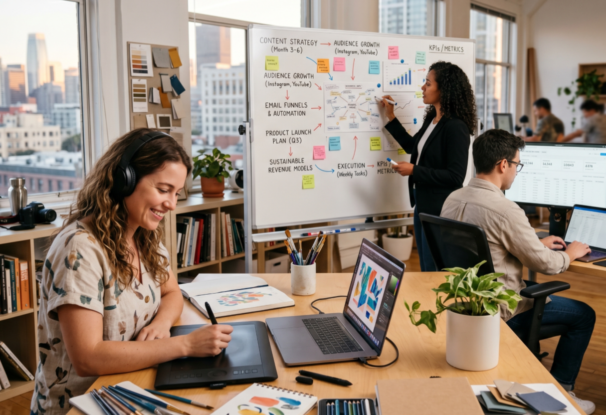 image of content management strategy session