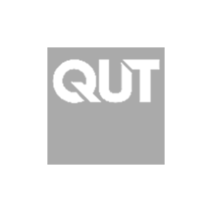 Queensland University of Technology (QUT) logo.