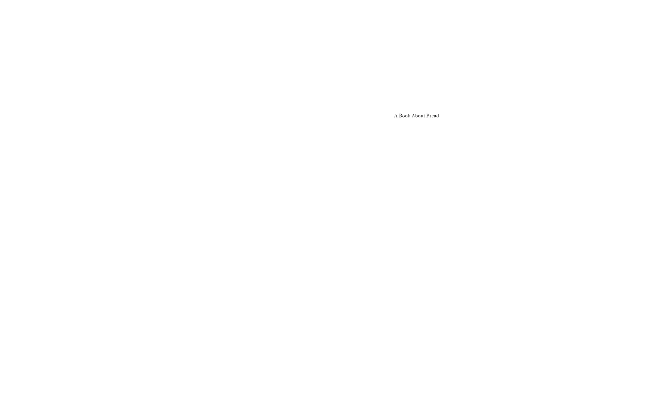 Half title page of cookbook
