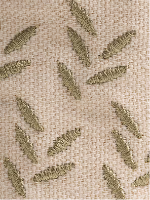 A close-up view of the stitched surface pattern applied across the reusable grain bags. Repeated linear motifs are embroidered directly onto the neutral fabric, creating a subtle textured detail that adds rhythm, tactility, and visual consistency throughout the packaging system.
Photography by Tommy-Paul Keo