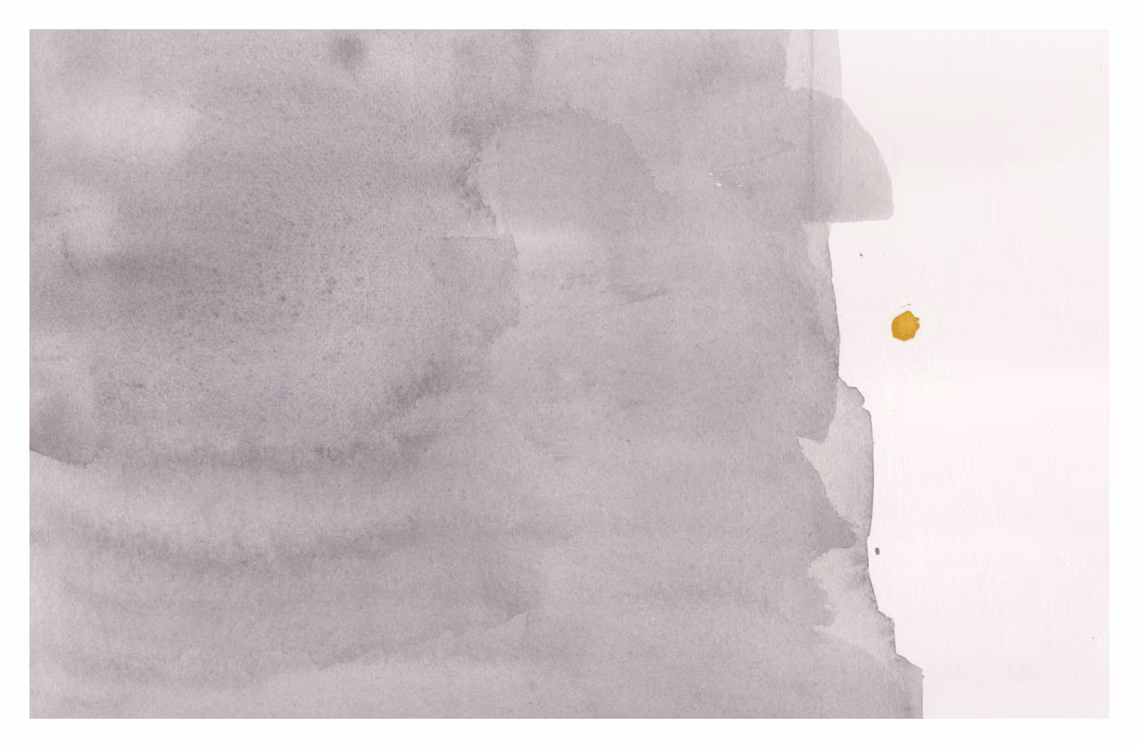 Abstract watercolor mark-making studies exploring the texture, weight, and movement associated with a rhinoceros. Layered grey washes and subtle yellow lines create a restrained composition inspired by the animal’s strength, structure, and presence.

Mark-making by Amy Yi