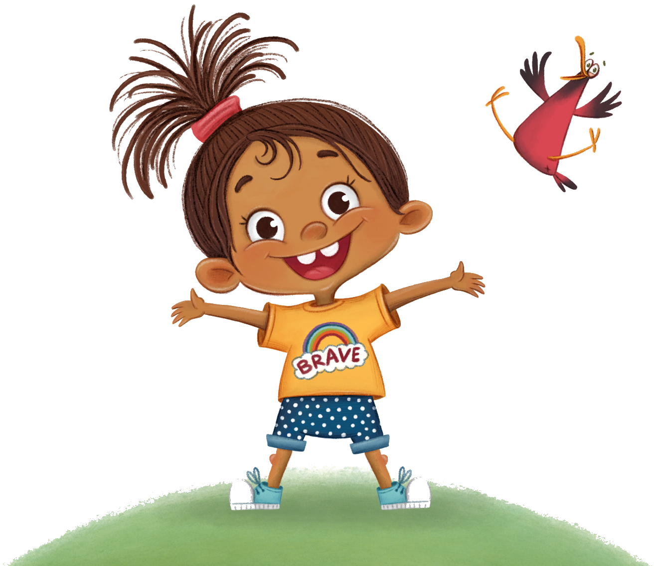 Mighty Matty, arms wide