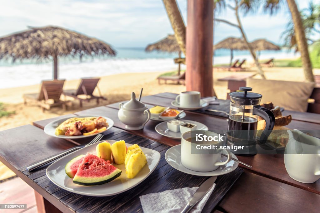 A fresh gluten free meal at a beachfront all inclusive resort restaurant