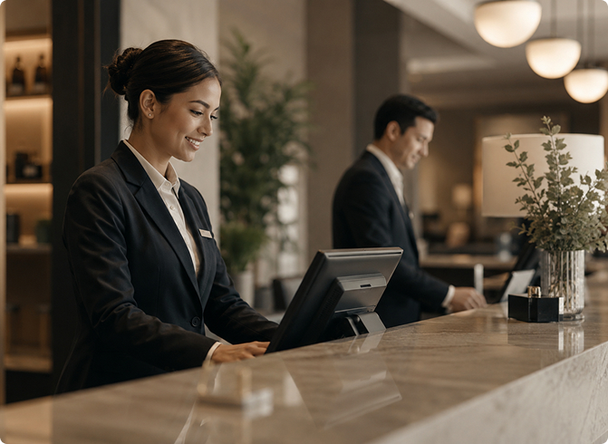 Hospitality procurement management for property purchases, suppliers, and budgets