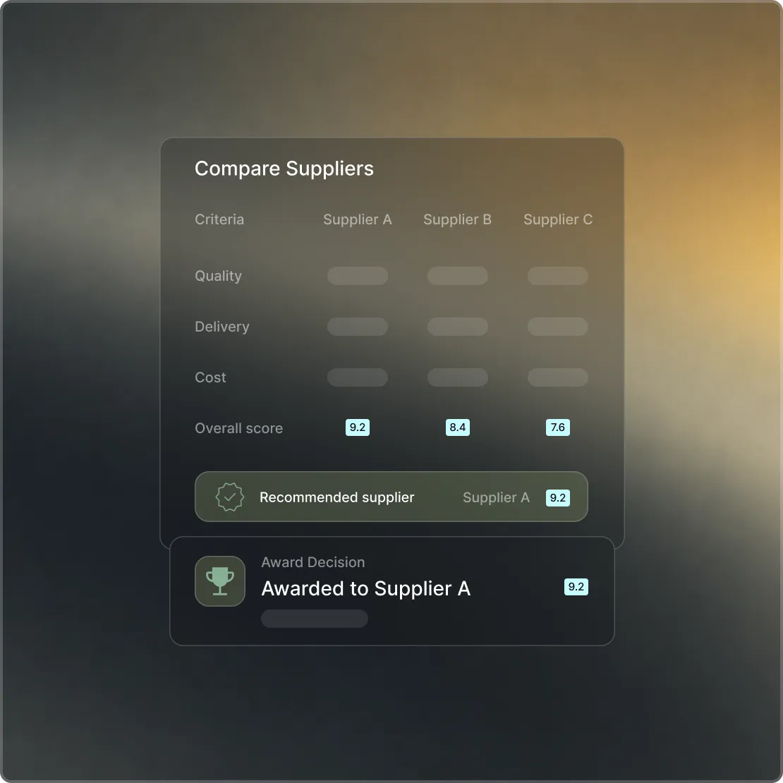 Supplier management software