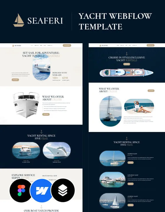 Seaferi - Yacht Website Template
