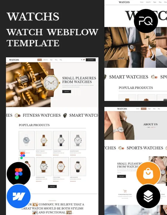 Watchs - Accessories Website Template