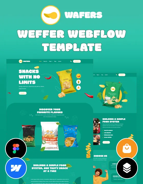 Wafers - Chips Store Website Template