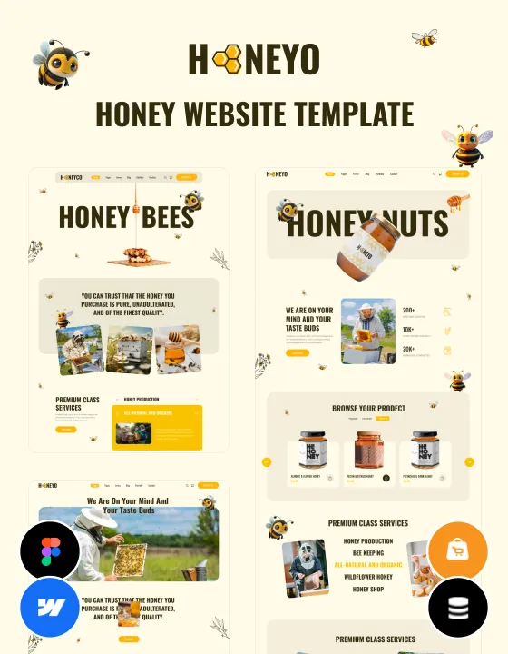 Honeyo - Honey Website Template