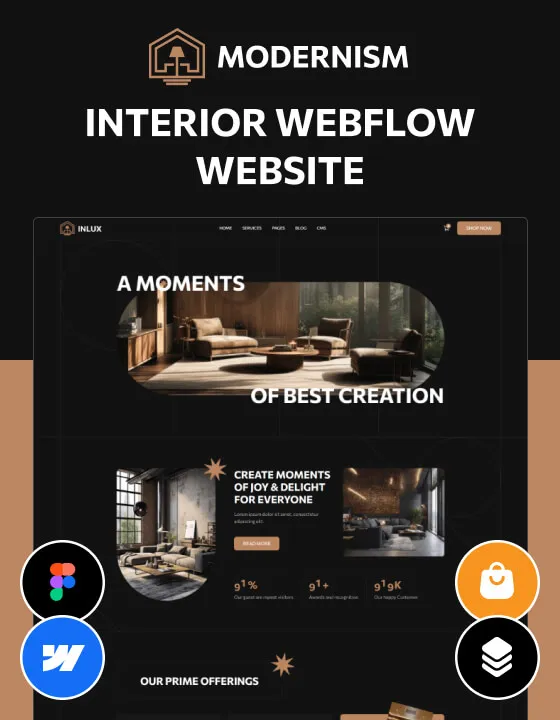Inlux - Interior Design Website Template