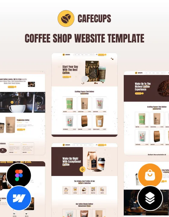 CAFECUPS - Food & Drink Website Template