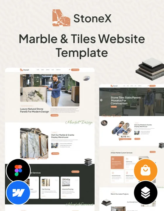 StoneX - Marbles & Tiles Website Template