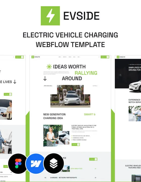 EvoltX - Car Charging Website Template