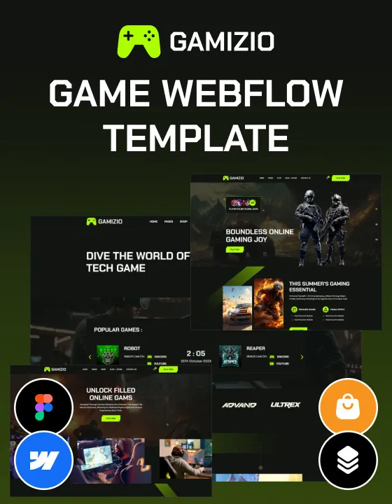 Gamizio - Arts & Entertainment Website Template