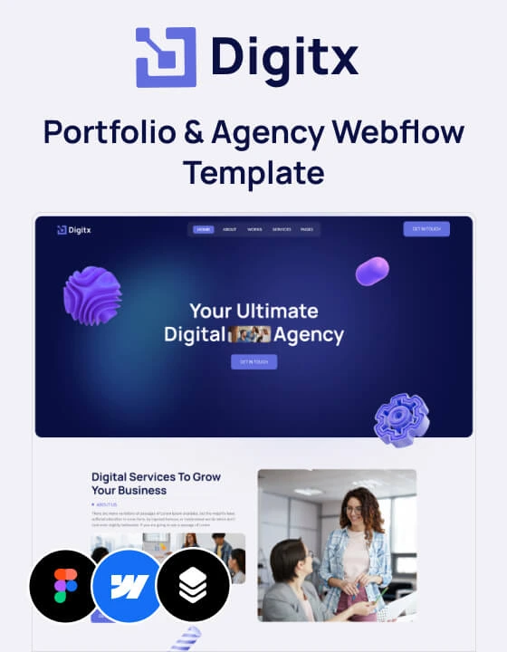 Digitx - Portfolio & Agency Website Template