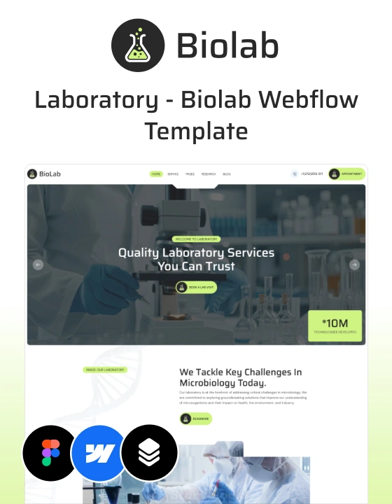 BioLab - Laboratory Website Template
