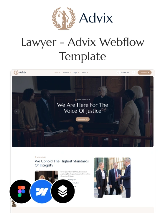 Advix - Law Firm Website Template