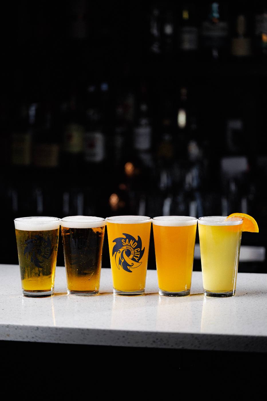 Draft and bottled beer at PJ Lobster House Happy Hour