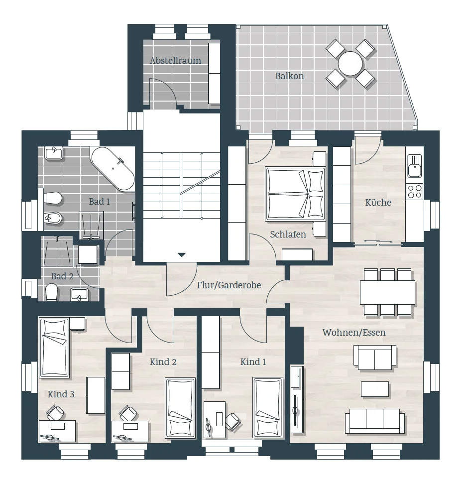 Grundriss WE04