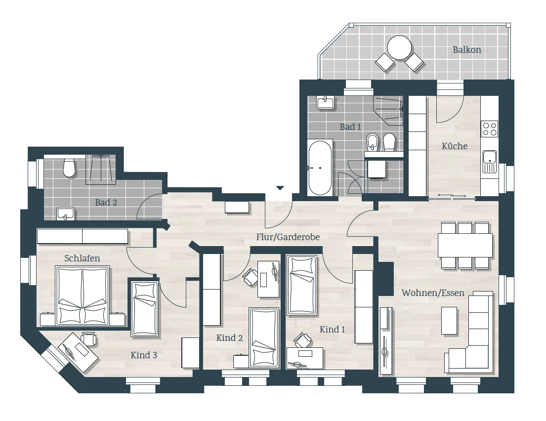 Grundriss WE12