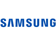 Samsung márkanév kék betűkkel.