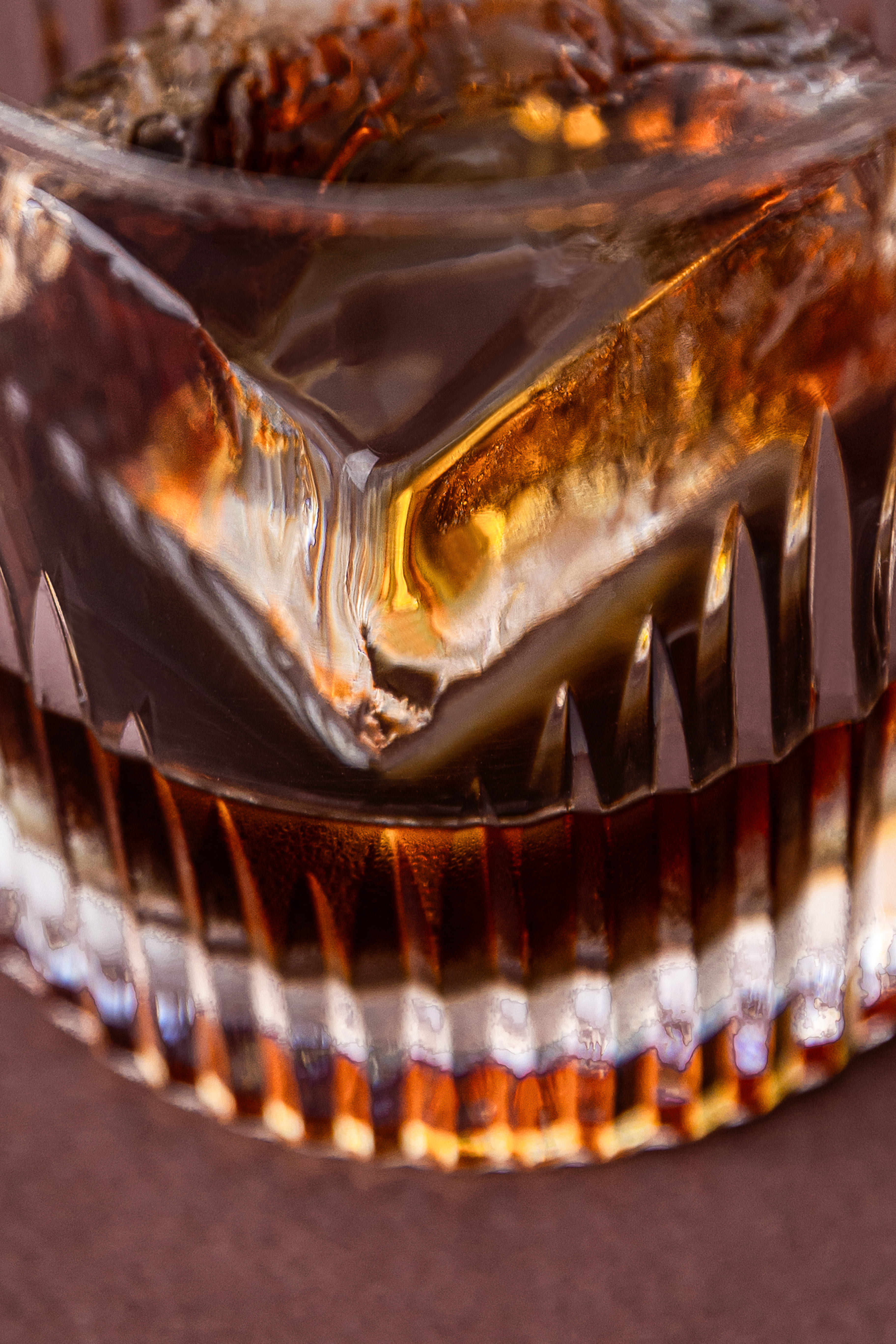 Hand-crafted ice over spirit