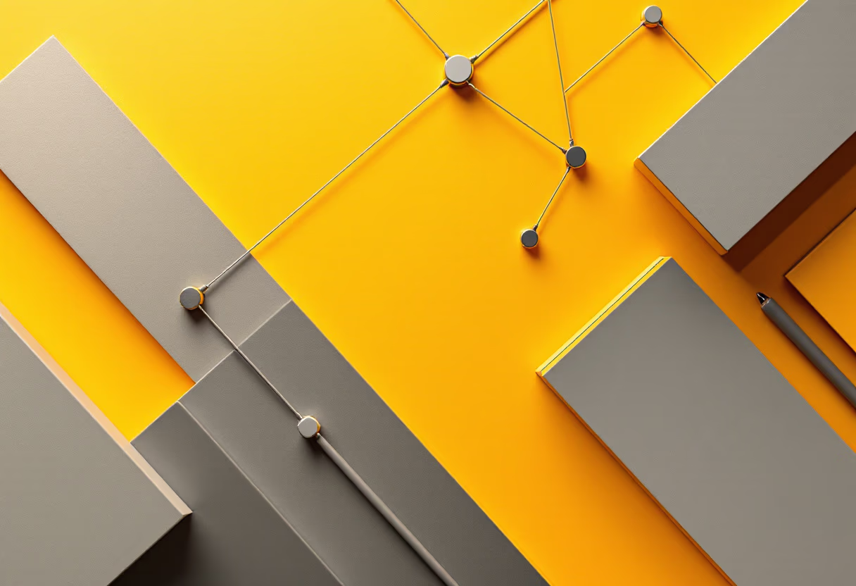 image of network connections on a screen